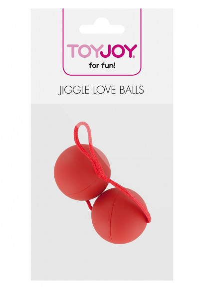 Красные вагинальные шарики JIGGLE LOVE BALLS Красные вагинальные шарики JIGGLE LOVE BALLS