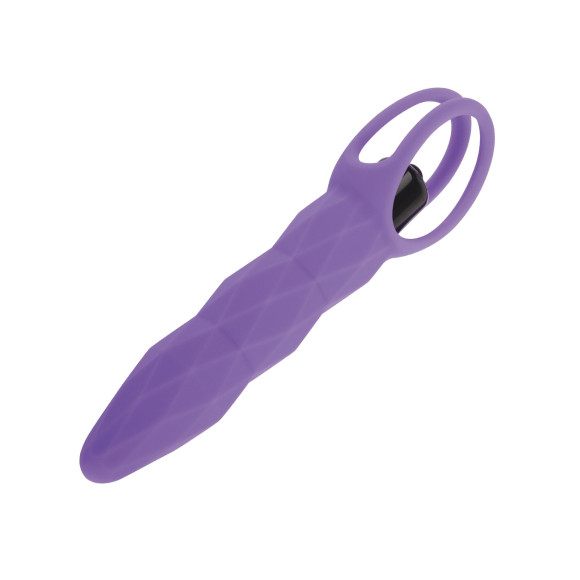 Фиолетовый анальный вибромассажёр - 14 см. Фиолетовый анальный вибромассажёр - 14 см.