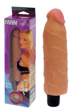 Реалистичный вибратор ManSkin - 17,8 см. Реалистичный вибратор ManSkin - 17,8 см.