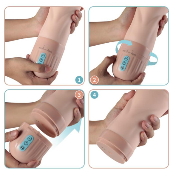 Мастурбатор-вагина Beata с функциями всасывания и вибрации Мастурбатор-вагина Beata с функциями всасывания и вибрации