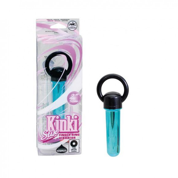 Бирюзовая вибропуля с колечком в основании Бирюзовая вибропуля с колечком в основании