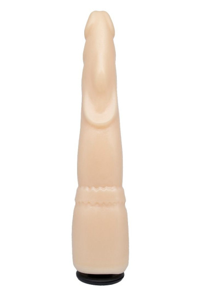 Телесная реалистичная насадка-елочка - 20,5 см. Телесная реалистичная насадка-елочка - 20,5 см.