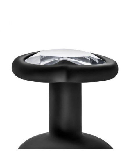 Черная анальная втулка с прозрачным кристаллом Bling Plug Medium - 8,2 см. Черная анальная втулка с прозрачным кристаллом Bling Plug Medium - 8,2 см.