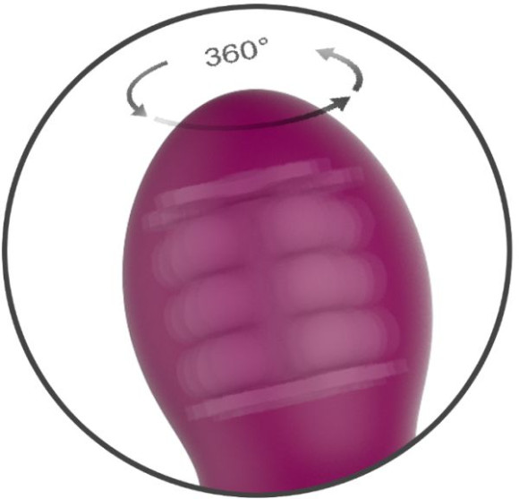 Сливовый вибратор-кролик AN Stamen с массажем бусинами - 22 см. Сливовый вибратор-кролик AN Stamen с массажем бусинами - 22 см.
