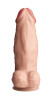 Телесный перезаряжаемый вибратор-гигант на присоске - 34 см. Телесный перезаряжаемый вибратор-гигант на присоске - 34 см.