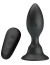 Черная анальная вибропробка с пультом Mr.Play - 10,8 см.