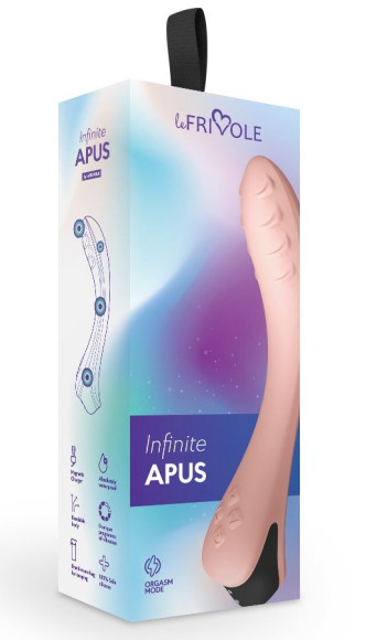 Персиковый вибратор для G-точки Apus - 19 см. Персиковый вибратор для G-точки Apus - 19 см.