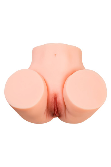 Телесный мастурбатор в форме попки с 2 любовными входами Телесный мастурбатор в форме попки с 2 любовными входами