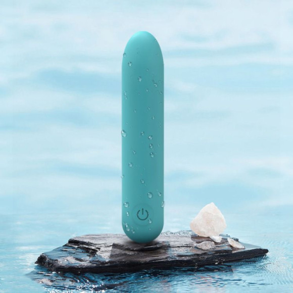 Бирюзовая перезаряжаемая вибропуля Youvic Бирюзовая перезаряжаемая вибропуля Youvic