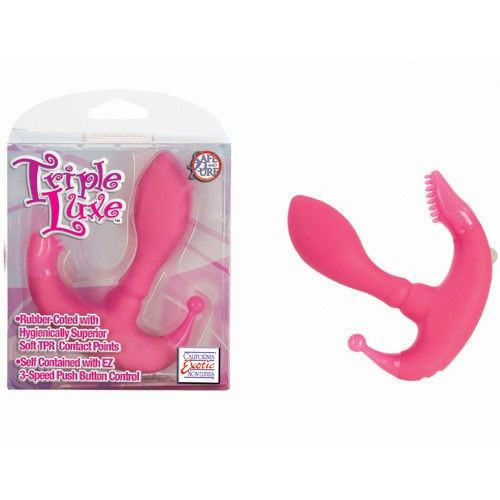 Розовый массажер Triple Luxe Розовый массажер Triple Luxe