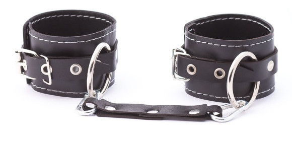 Кожаные двухслойные оковы с регулируемыми ремешками Кожаные двухслойные оковы с регулируемыми ремешками