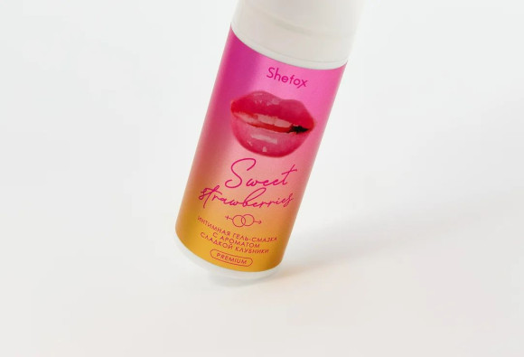 Интимная гель-смазка Shefox Premium «Сладкая клубника» - 50 мл.