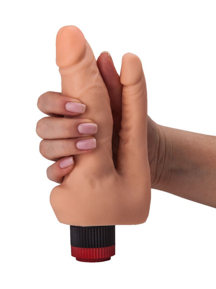 Двойной гелевый вибратор телесного цвета - 17 см. Двойной гелевый вибратор телесного цвета - 17 см.