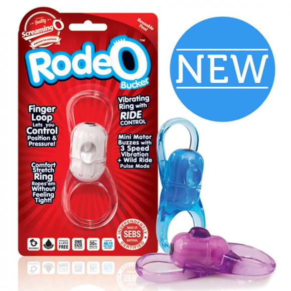 Прозрачное кольцо на пенис RodeO Bucker