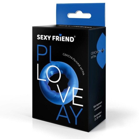 Синее эрекционное кольцо без вибрации Синее эрекционное кольцо без вибрации