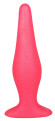 Розовая анальная пробка с узеньким кончиком - 14 см. Розовая анальная пробка с узеньким кончиком - 14 см.