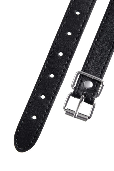 Черный кляп-шар на кожаных ремешках Anonymo Черный кляп-шар на кожаных ремешках Anonymo