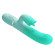 Мятный вибратор-кролик Gigi с возвратно-поступательными движениями - 22,8 см. Мятный вибратор-кролик Gigi с возвратно-поступательными движениями - 22,8 см.
