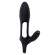 Черная насадка на пенис с вибрацией Nautilus