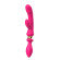Розовый двусторонний вибромассажёр с клиторальным отростком - 30 см. Розовый двусторонний вибромассажёр с клиторальным отростком - 30 см.