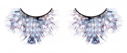 Светлые сине-фиолетовые ресницы-перья Светлые сине-фиолетовые ресницы-перья