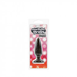 Чёрная анальная пробка Booty Boppers на присоске - 10,5 см.