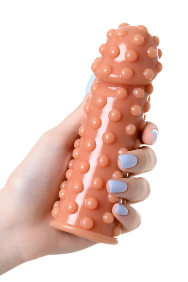 Насадка на фаллос с бугорками по поверхности Extreme Sleeve 002 M-size - 14,7 см. Насадка на фаллос с бугорками по поверхности Extreme Sleeve 002 M-size - 14,7 см.