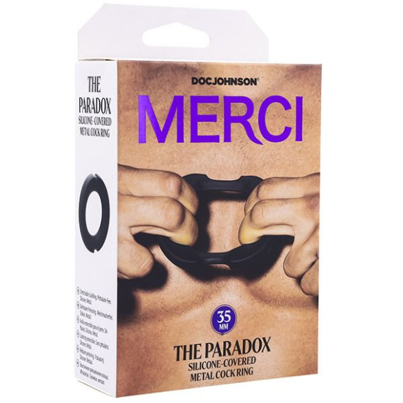 Черное эрекционое кольцо Merci The Paradox 35mm Черное эрекционое кольцо Merci The Paradox 35mm