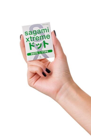 Презерватив Sagami Xtreme Type-E с точками - 1 шт. Презерватив Sagami Xtreme Type-E с точками - 1 шт.