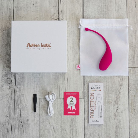 Ярко-розовый вибростимулятор-яйцо Palpitation Ярко-розовый вибростимулятор-яйцо Palpitation