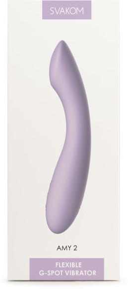 Сиреневый изогнутый вибратор Amy 2 - 17,4 см. Сиреневый изогнутый вибратор Amy 2 - 17,4 см.