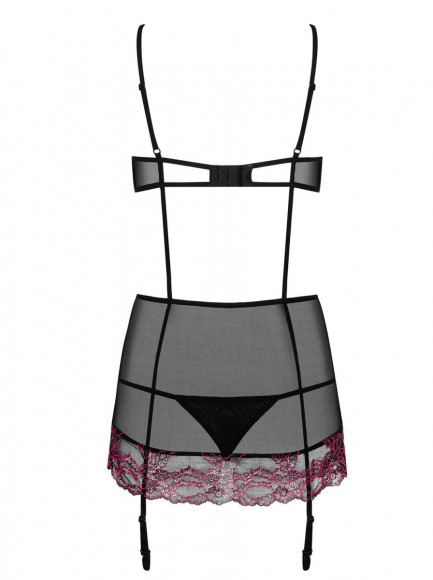 Полупрозрачная сорочка Sedusia с открытой спинкой Полупрозрачная сорочка Sedusia с открытой спинкой