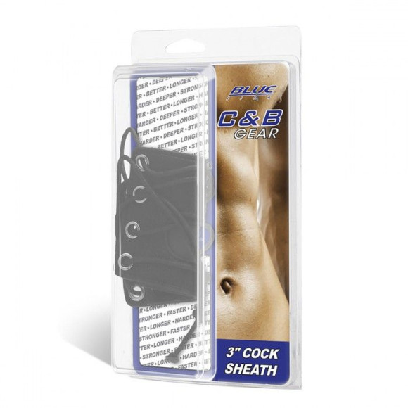 Чёрная утяжка на пенис со шнуровкой 100% PVC STRAP WITH METAL SNAP Чёрная утяжка на пенис со шнуровкой 100% PVC STRAP WITH METAL SNAP