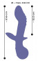 Сиреневый вибратор AWAQ.U Vibrator 02 - 21,6 см.
