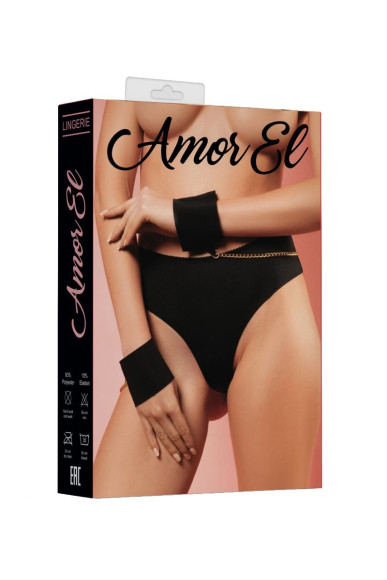 Бесшовные трусики-танга с цепочкой и наручниками Бесшовные трусики-танга с цепочкой и наручниками