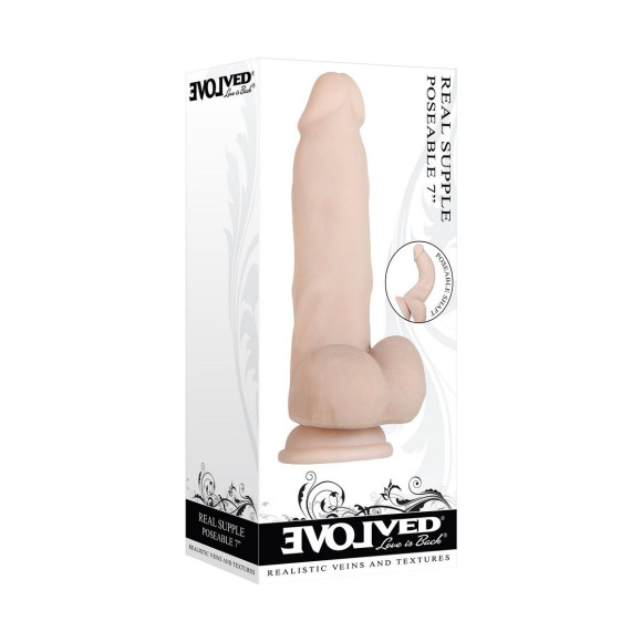 Гибкий фаллоимитатор Real Supple Poseable - 17,8 см. Гибкий фаллоимитатор Real Supple Poseable - 17,8 см.