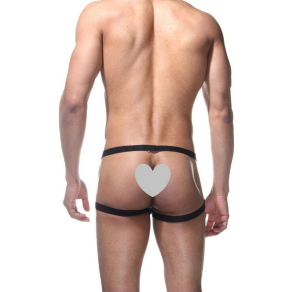 Бело-черные мужские трусы-джоки Бело-черные мужские трусы-джоки
