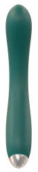 Зеленый вибратор для G-точки - 20 см. Зеленый вибратор для G-точки - 20 см.