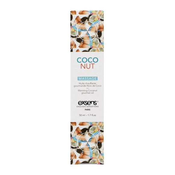 Разогревающее массажное масло с ароматом кокоса Gourmet Coconut - 50 мл.