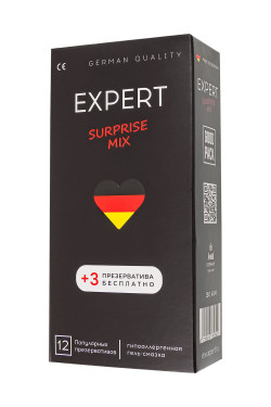 Презервативы EXPERT Surprise Mix - 12 шт.(+3 в подарок) Презервативы EXPERT Surprise Mix - 12 шт.(+3 в подарок)