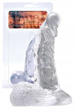 Прозрачный фаллоимитатор на широкой основе - 15,2 см. Прозрачный фаллоимитатор на широкой основе - 15,2 см.