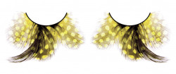 Жёлтые ресницы-перья Жёлтые ресницы-перья
