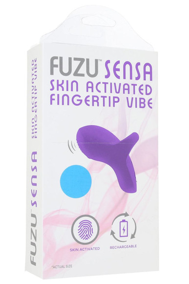 Голубой сенсорный вибромассажёр на палец Fuzu Sensa Голубой сенсорный вибромассажёр на палец Fuzu Sensa