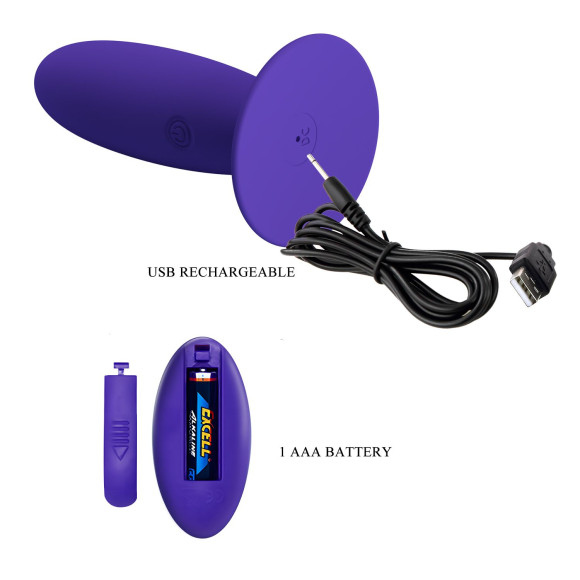 Фиолетовый анальный вибростимулятор Remote Control Vibrating Plug Youth - 11 см. Фиолетовый анальный вибростимулятор Remote Control Vibrating Plug Youth - 11 см.