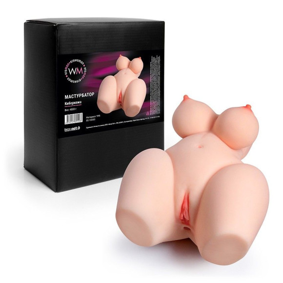 Телесный мастурбатор в форме пышного женского полуторса Телесный мастурбатор в форме пышного женского полуторса