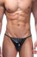 Мужские стринги из блестящей гладкой ткани Мужские стринги из блестящей гладкой ткани