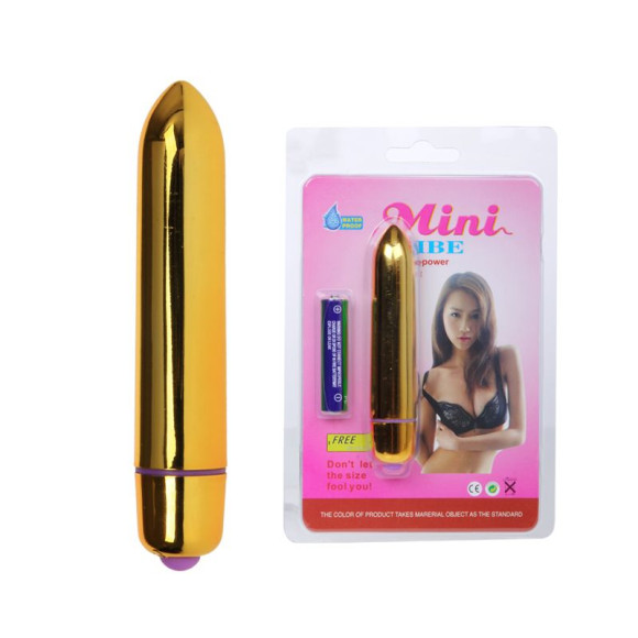 Золотистая водонепроницаемая вибропулька Золотистая водонепроницаемая вибропулька