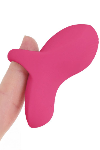 Розовый сенсорный вибромассажёр на палец Fuzu Sensa Розовый сенсорный вибромассажёр на палец Fuzu Sensa