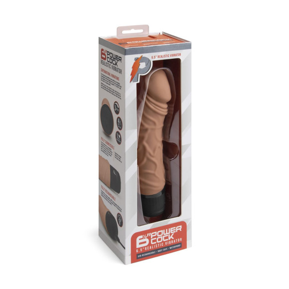 Кофейный вибратор-реалистик 6.5 Girthy Realistic Vibrator - 19 см. Кофейный вибратор-реалистик 6.5 Girthy Realistic Vibrator - 19 см.
