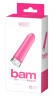Розовая перезаряжаемая вибропуля VeDO Bam - 9,7 см. Розовая перезаряжаемая вибропуля VeDO Bam - 9,7 см.